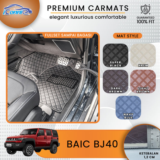 Iconnie Karpet BAIC BJ40 fullset Custom Made Car floor mat