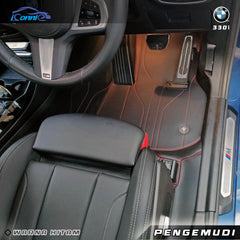 Iconnie Karpet BMW 330i 2019-2025 Karpet 360 Peredam Lantai Mobil Nappa Leather