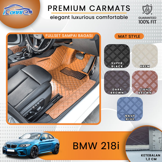 Iconnie Karpet BMW 218i 2024-2025 fullset Custom Made Car floor mat