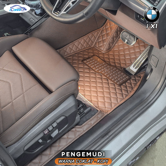 Iconnie Karpet BMW IX1 2022-2025 fullset Custom Made Car floor mat
