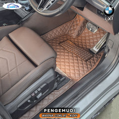 Iconnie Karpet BMW IX1 2022-2025 fullset Custom Made Car floor mat