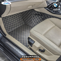 Iconnie Karpet BMW 520i 2010-2025 fullset Custom Made Car floor mat