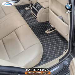 Iconnie Karpet BMW 520i 2010-2025 fullset Custom Made Car floor mat