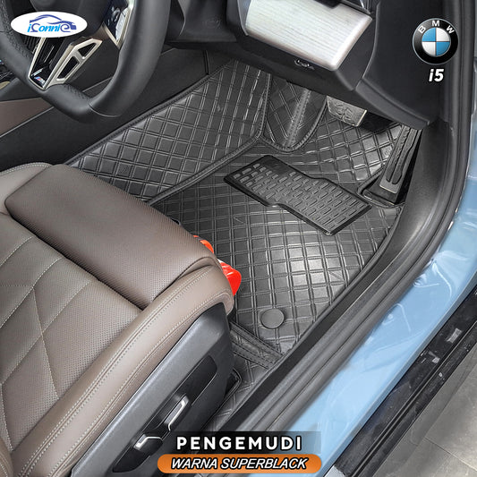 Iconnie Karpet BMW I5 2024-2025 fullset Custom Made Car floor mat