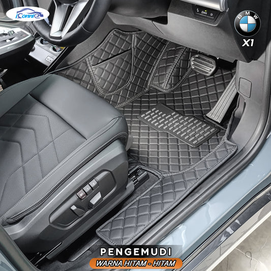 Iconnie Karpet BMW X1 2012-2025 fullset Custom Made Car floor mat