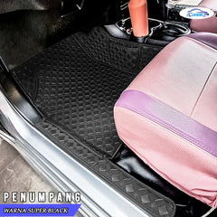 Iconnie Karpet Honda Brio Tahun 2011-2025 fullset Custom Made Car floor mat