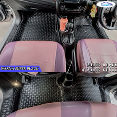 Iconnie Karpet Honda Brio Tahun 2011-2025 fullset Custom Made Car floor mat
