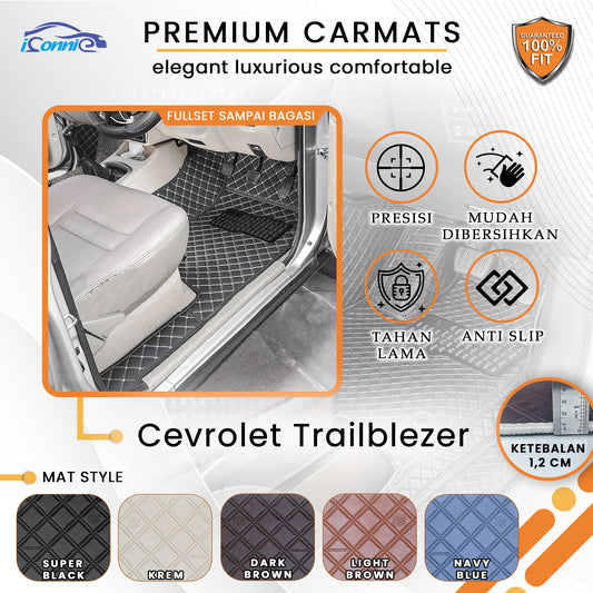 Iconnie Karpet Chevrolet Trailblezer 2014-2019 fullset Custom Made Car floor mat
