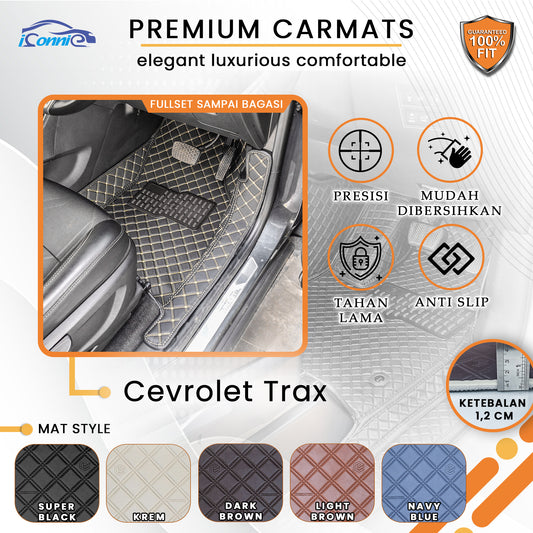 Iconnie Karpet Chevrolet Trax 2014-2019 fullset Custom Made Car floor mat
