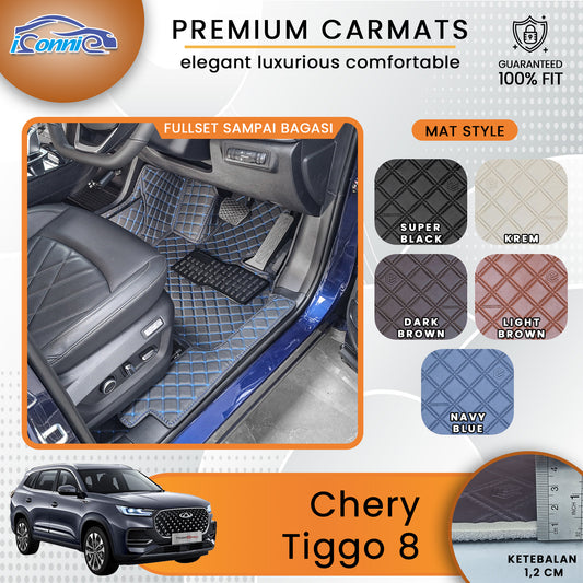 Iconnie Karpet Chery Tiggo 8 fullset Custom Made Car floor mat