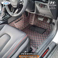 Iconnie Karpet Hyundai Creta 2022-2025 fullset Custom Made Car floor mat