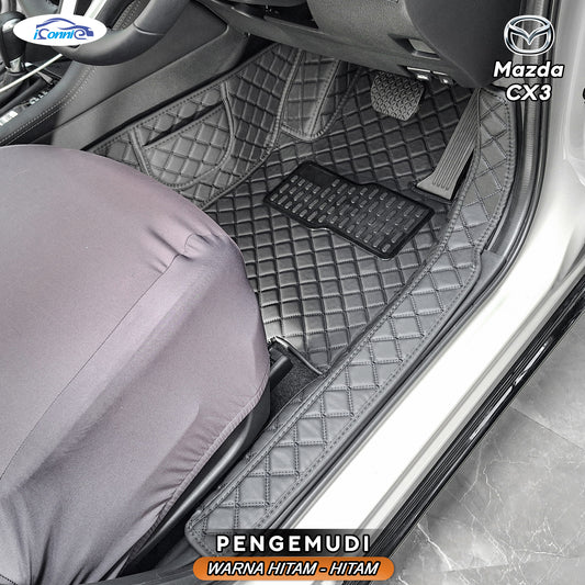 Iconnie Karpet Mazda CX3 2016-2025 fullset Custom Made Car floor mat
