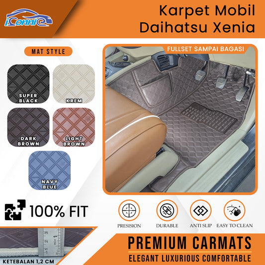 Iconnie Karpet Daihatsu Xenia 2008-2021 fullset Custom Made Car floor mat