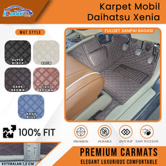 Iconnie Karpet Daihatsu Xenia 2008-2021 fullset Custom Made Car floor mat