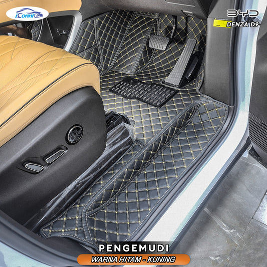 Iconnie Karpet BYD Denza 9 fullset Custom Made Car floor mat