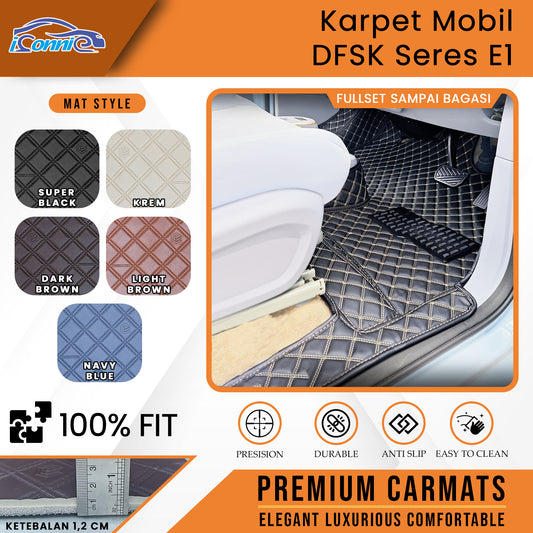 Iconnie Karpet DFSK SERES E1 2023-2025 fullset Custom Made Car floor mat