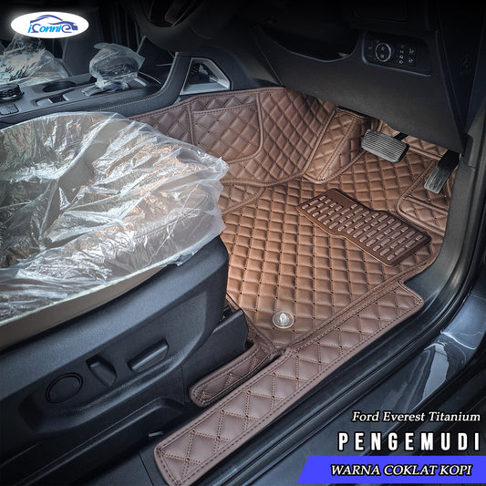 Iconnie Karpet Ford Everest 2016-2025 fullset Custom Made Car floor mat