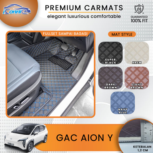 Iconnie Karpet GAC AION Y PLUS fullset Custom Made Car floor mat