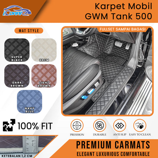 Iconnie Karpet GWM Tank 500 fullset Custom Made Car floor mat