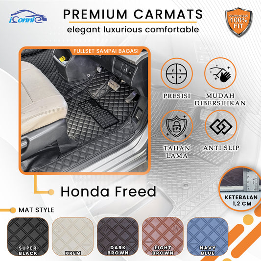 Iconnie Karpet Honda Freed Premium Car Floor Mat