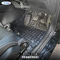 Iconnie Karpet Honda HRV Karpet 360 Peredam Lantai Mobil Nappa Leather