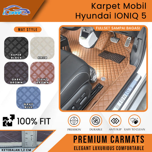 Iconnie Karpet Hyundai Ioniq 5 2022-2025 fullset Custom Made Car floor mat