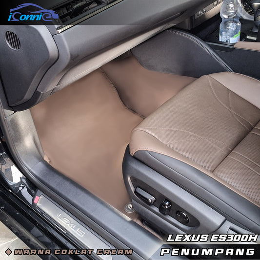 Iconnie Karpet Lexus ES300h Karpet 360 Peredam Lantai Mobil Nappa Leather