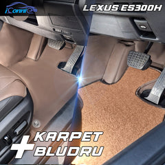 Iconnie Karpet Lexus ES300h Karpet 360 Peredam Lantai Mobil Nappa Leather