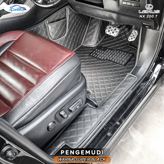 Iconnie Karpet Lexus NX200 2017-2025 fullset Custom Made Car floor mat