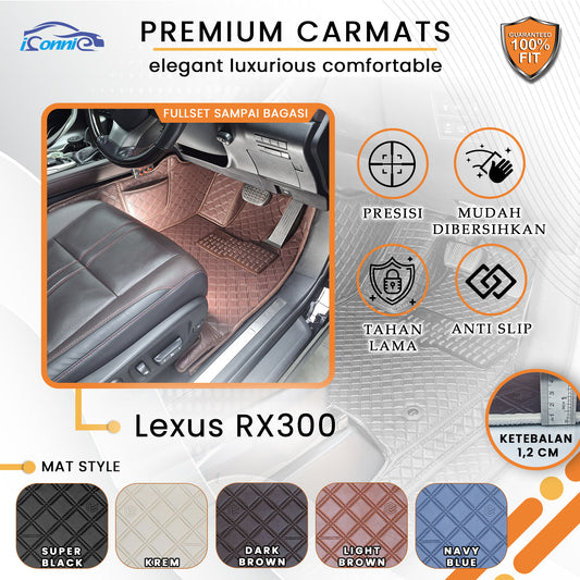 Iconnie Karpet Lexus RX300 2016-2023 fullset Custom Made Car floor mat