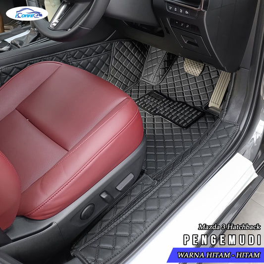 Iconnie Karpet Mazda 3 2016-2025 fullset Custom Made Car floor mat