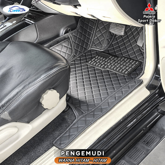 Iconnie Carmats Mitsubishi Pajero tahun 2008-2025 Custom Made Car Floor mat