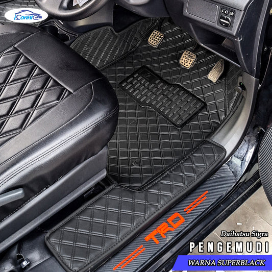 Iconnie Karpet Daihatsu Sigra 2016-2025 fullset Custom Made Car floor mat